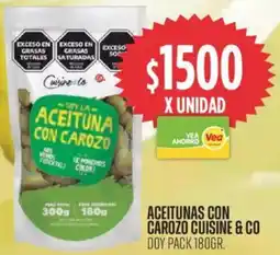 Supermercados Vea Cuisine & co aceitunas con carozo oferta
