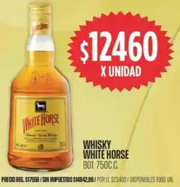 Supermercados Vea White horse whisky bot. oferta
