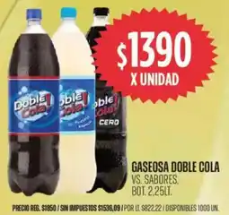 Supermercados Vea Doble cola gaseosa vs. sabores, bot. oferta