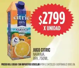 Supermercados Vea Citric naranja jugo brk. oferta