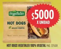 Supermercados Vea Vegetalex hot dogs 100% vegetal paq. oferta