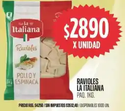 Supermercados Vea La italiana ravioles paq. oferta