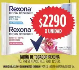 Supermercados Vea Rexona jabón de tocador oferta