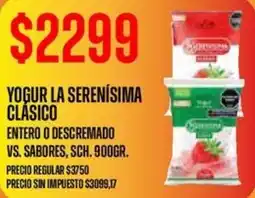 Supermercados Vea Yogur la serenísima clásico oferta