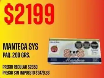 Manteca sys paq. b