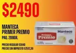 Supermercados Vea Primer premio manteca paq. oferta