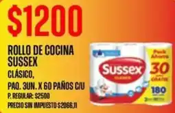 Supermercados Vea Sussex rollo de cocina oferta