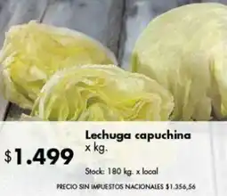 Disco Lechuga capuchina oferta