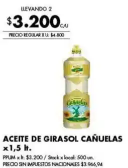 Disco Cañuelas aceite de girasol oferta