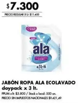 Disco Ala jabón ropa ecolavado doypack oferta