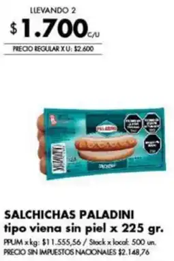 Disco Paladini salchichas oferta