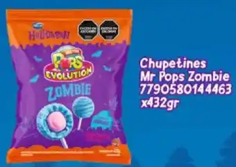 Chupetines mr pops zombie