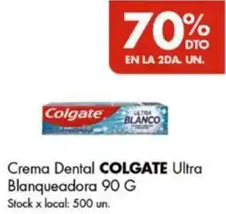 Disco Colgate crema dental ultra blanqueadora oferta