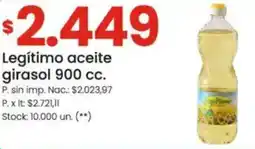 Punto Mayorista Legítimo aceite girasol oferta