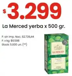 Punto Mayorista La merced yerba oferta