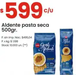 Punto Mayorista Aldente pasta seca oferta