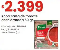 Punto Mayorista Knorr salsa de tomate deshidratada oferta