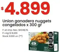 Punto Mayorista Union ganadera nuggets congelados oferta