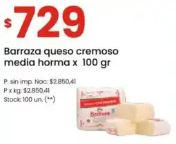 Punto Mayorista Barraza queso cremoso media horma oferta