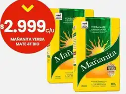 Punto Mayorista Mañanita yerba mate 4f oferta