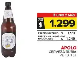 Carrefour Maxi Apolo cerveza rubia pet oferta