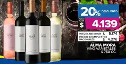 Carrefour Maxi Alma mora vino varietales oferta