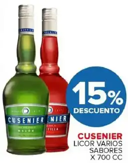 Carrefour Maxi Cusenier licor varios sabores oferta