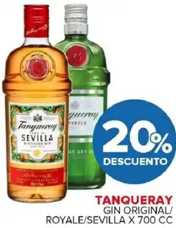 Carrefour Maxi Tanqueray gin original/ royale/sevilla oferta