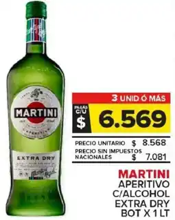 Carrefour Maxi Martini aperitivo c/alcohol extra dry bot oferta