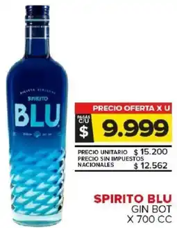 Carrefour Maxi Spirito blu gin bot oferta