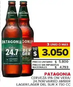 Carrefour Maxi Patagonia cerveza ipa ow vera oferta