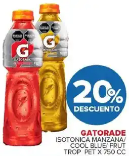 Carrefour Maxi Gatorade isotonica manzana/ cool blue/frut trop pet oferta