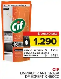 Carrefour Maxi Cif limpiador antigrasa dp expert oferta