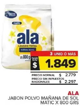 Carrefour Maxi Ala jabon polvo mañana de sol matic oferta