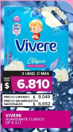 Carrefour Maxi Vivere suavizante clasico dp oferta