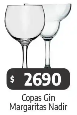 Autoservicio Capo Nadir copas gin margaritas oferta