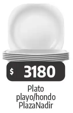 Autoservicio Capo Nadir plato playo/hondo plaza oferta