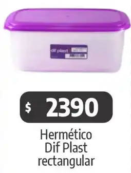 Autoservicio Capo Dif plast rectangular hermético oferta