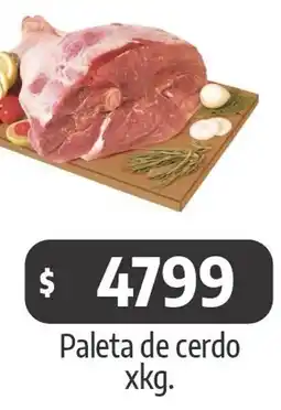 Autoservicio Capo Paleta de cerdo oferta
