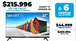 Supermayorista Vital Hisense smart tv 32" oferta