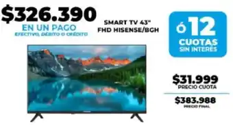 Hisense/BGH smart tv 43" fhd