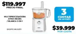 Supermayorista Vital Atma multiprocesadora negra / blanca 3 en 1 oferta