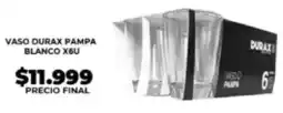 Supermayorista Vital Durax vaso pampa blanco oferta