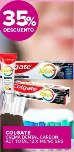 Carrefour Maxi Colgate crema dental carbon act total oferta