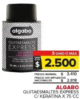 Carrefour Maxi Algabo quitaesmaltes express c/ keratina oferta