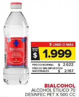 Carrefour Maxi Bialcohol alcohol etilico 70 desinfec pet oferta