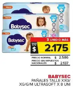 Carrefour Maxi Babysec pañales oferta