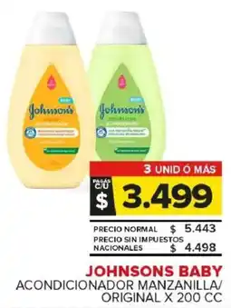 Carrefour Maxi Johnsons baby acondicionador manzanilla/ original oferta