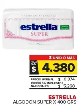 Carrefour Maxi Estrella algodon super oferta