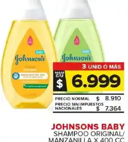 Carrefour Maxi Johnsons baby shampoo original/ manzanilla oferta